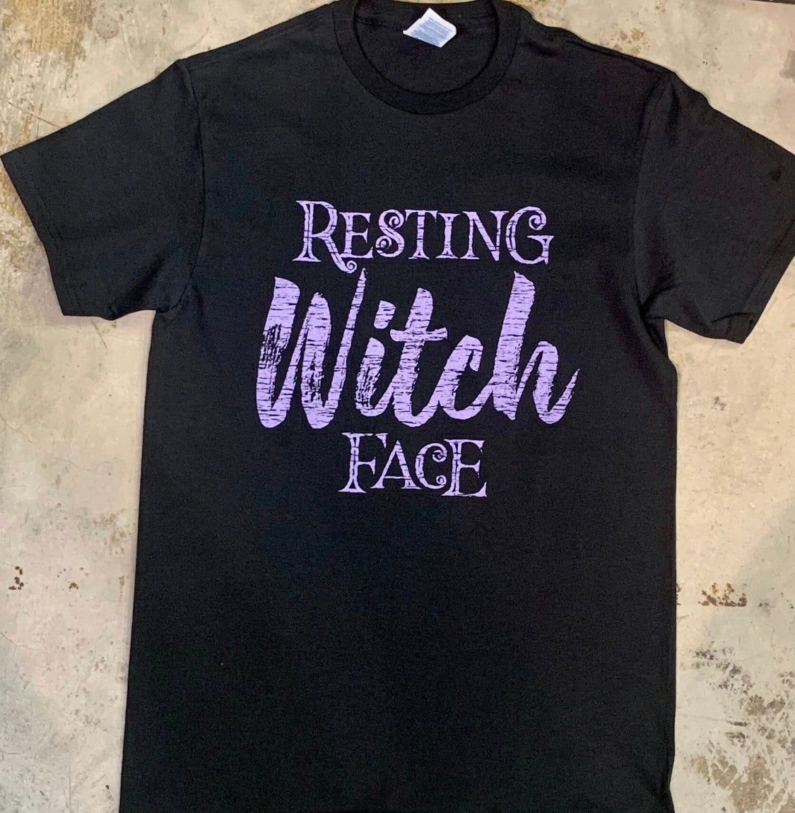 Resting Witch Face Halloween Tee