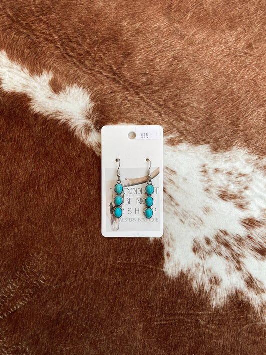 Dangle Turquoise Earrings