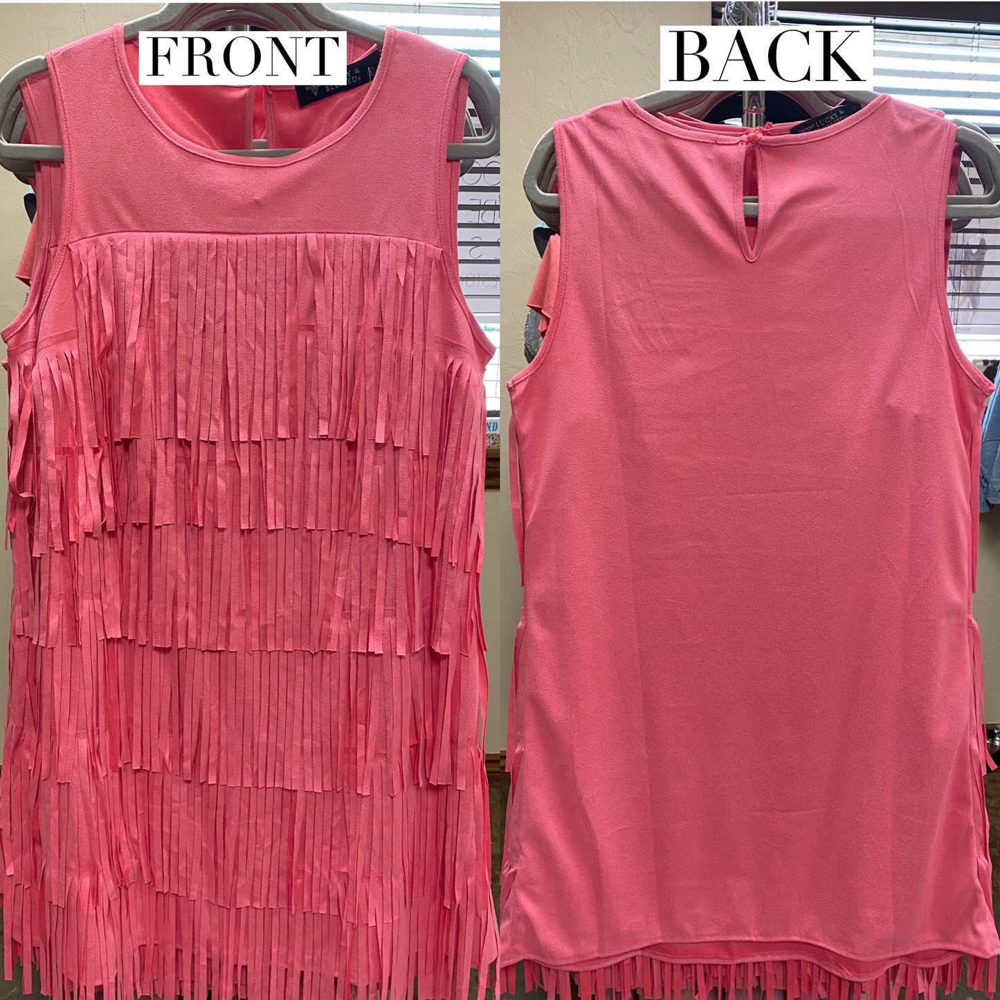 Pink Fringe Dress