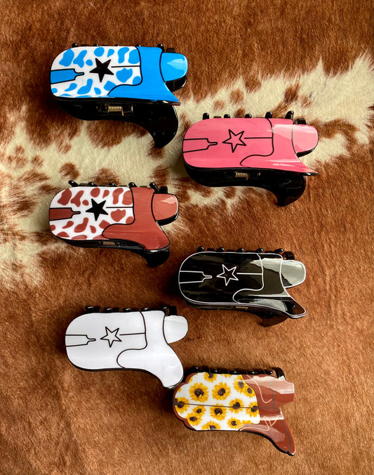 Cowboy Boot Claw Clips