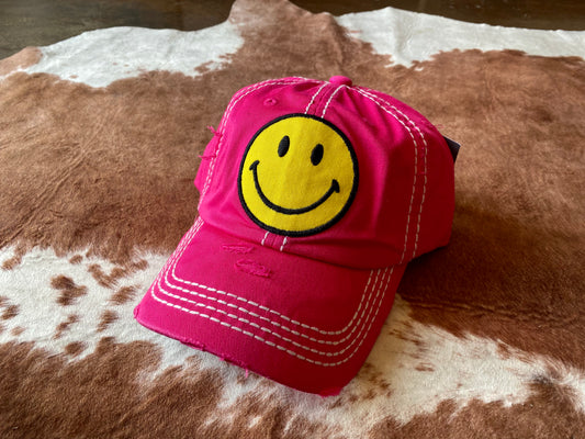 Pink Smiley Hat