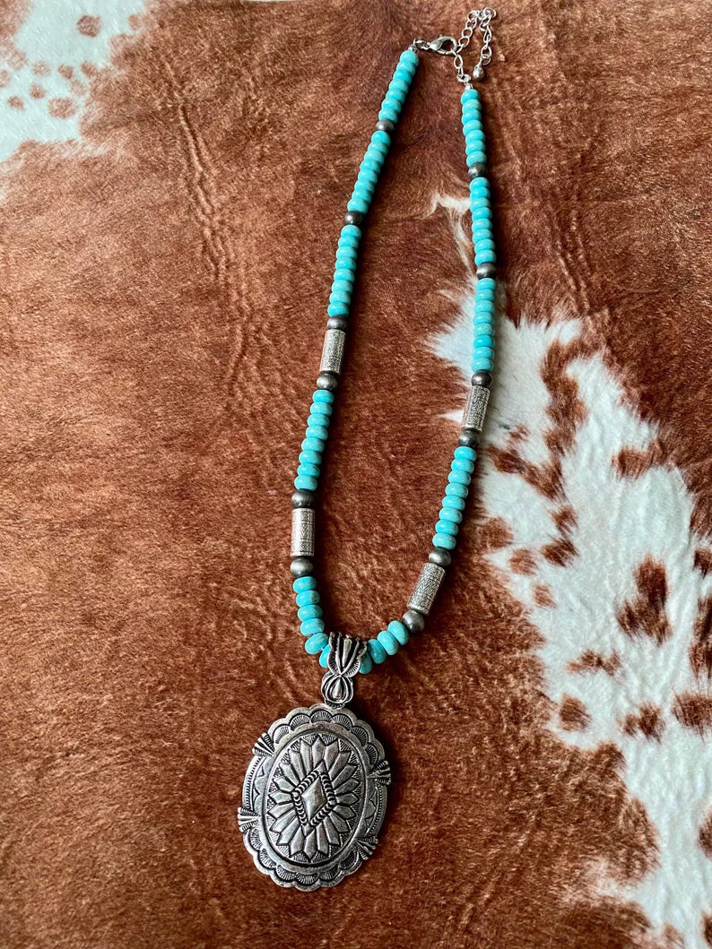 Crenshaw Concho Bead Necklace