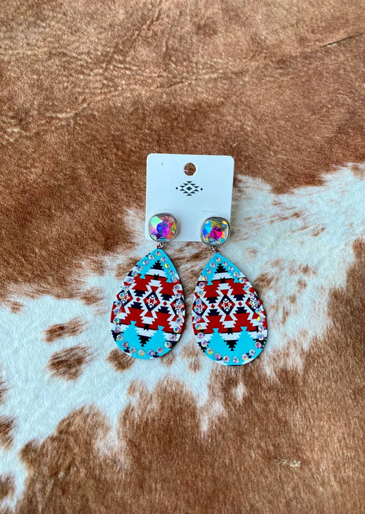 Wolfback Ridge Teardrop Earrings