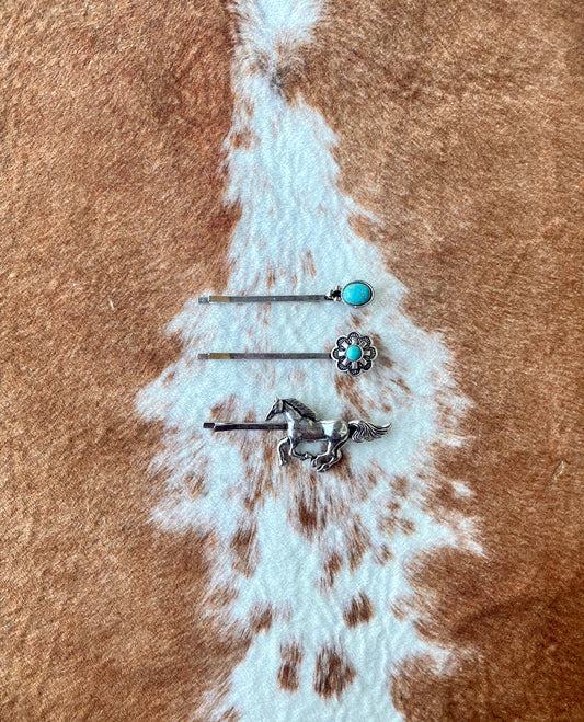 Western Horse Hair Pins