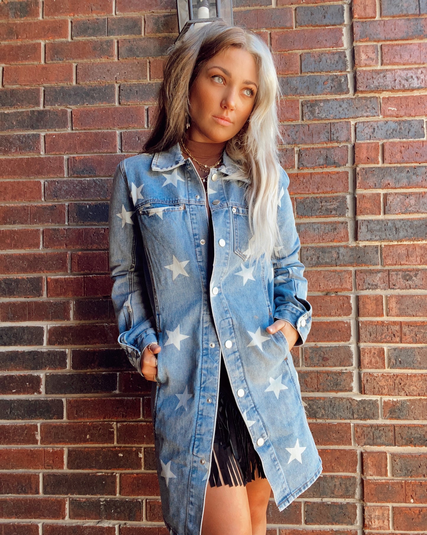 Star Denim Tunic