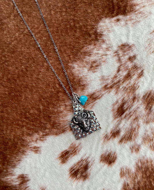 Buffalo Pendant Necklace