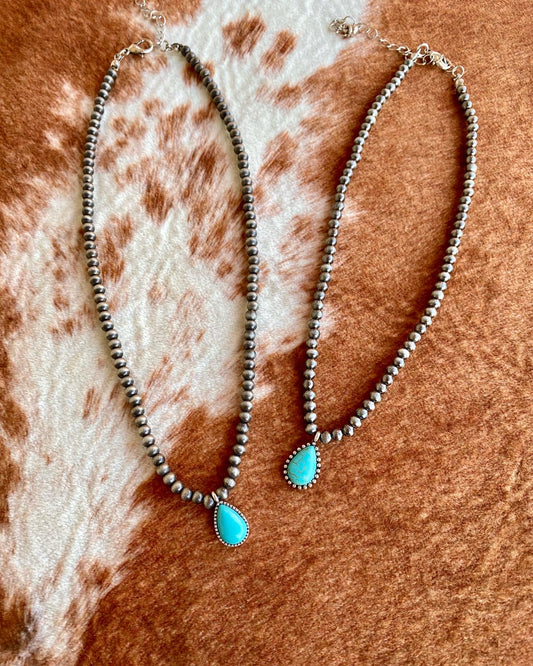 4mm Navajo Style Stone Choker Necklace